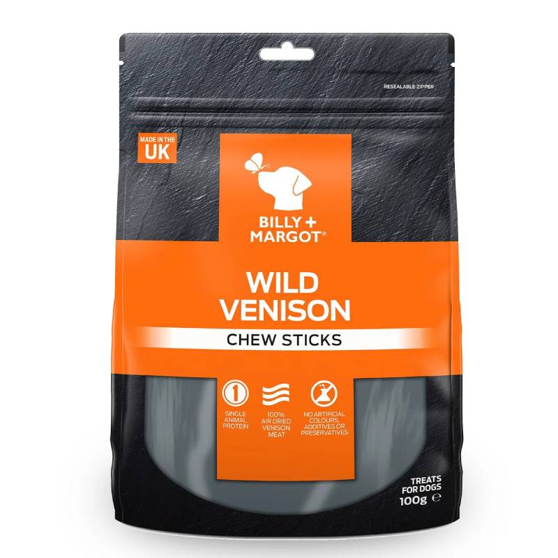 Billy And Margot Wild Venison Chew Sticks