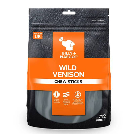 Billy And Margot Wild Venison Chew Sticks