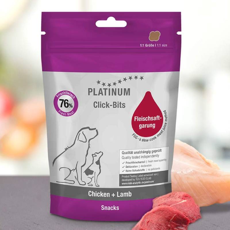 Platinum Click-Bits Chicken & Lamb